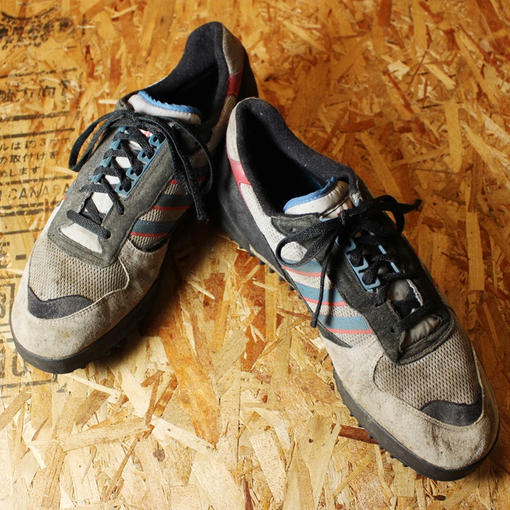 90s アディダス adidas MARATHON TR LOW スニーカー ブルー 古着 31cm マラソントレーナー 1993 ビッグサイズ
