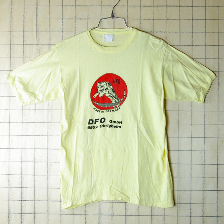古着ヨーロッパ製　DFO Gmbh 6952 Obrigheコットン100%Tシャツ