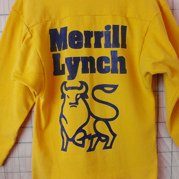 SNEAKERS U.S.オリンピックチーム Merrill Lynch メリルリンチ 両面プリント スポーツプリントTシャツ USA製 メンズM /eaa321363