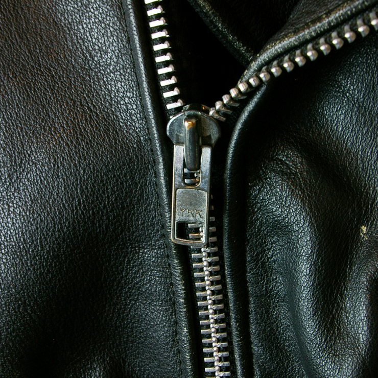 古着本革ブラックレザーライダースジャケット【FIRST Genuine Leather