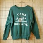 【ビンテージ】USA製60s古着CAMP G.S. JUDY LAYNEグリーンスウェット