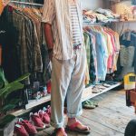 Euro Painter’s Pant & Shark Collar Shirts & Border Tanktop & BIRKENSTOCK