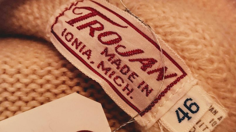 50s-60s TROJAN Vintage Wool Knit Letterman Sweater – ataco garage blog