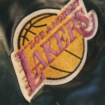 90s USA CHALK LINE NBA  LOS ANGELES LAKERS Nylon Jacket