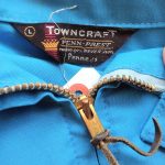 USA 1960s Penneys TOWNCRAFT Light Blue Zip-up Jacket