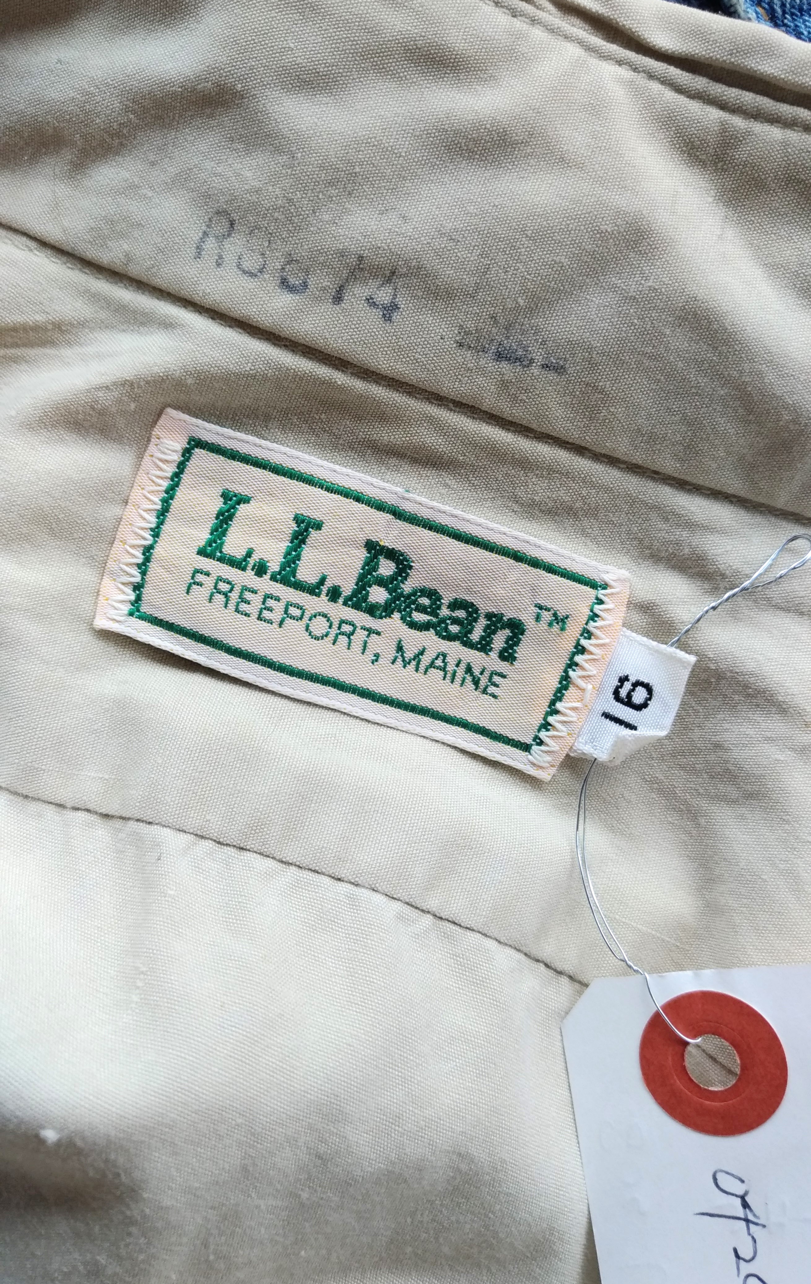 80年代製“L·L·Bean”ヘビーコットンシャツ　赤　10