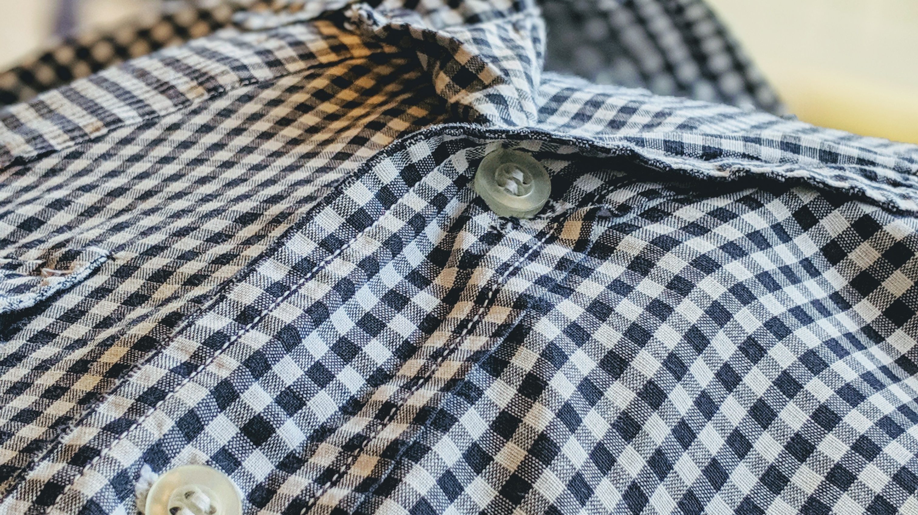 EURO vintage古着 ギンガムチェック トップス 60s-70s Gingham check S/S Open Collar Shirt – ataco garage blog
