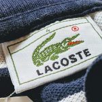 French Lacoste S/S Cotton Border Polo Shirt