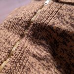 EURO Zip-up Whole Pattern Wool Cardigan