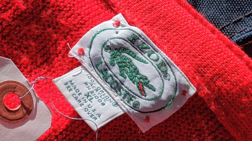 1980s USA IZOD Lacoste Acrylic Knit Cardigan – ataco garage blog