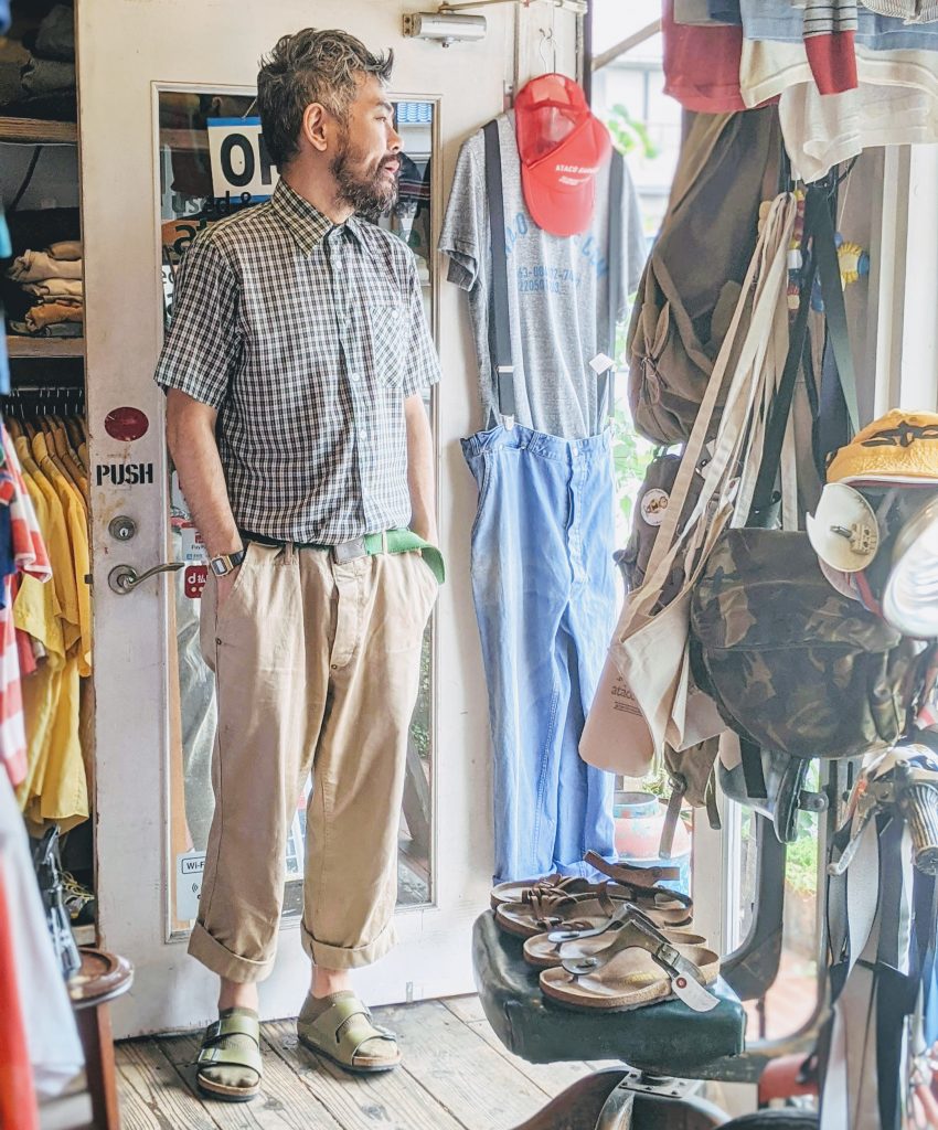 1970S-80S USA SEARS S/S CHECK SHIRT