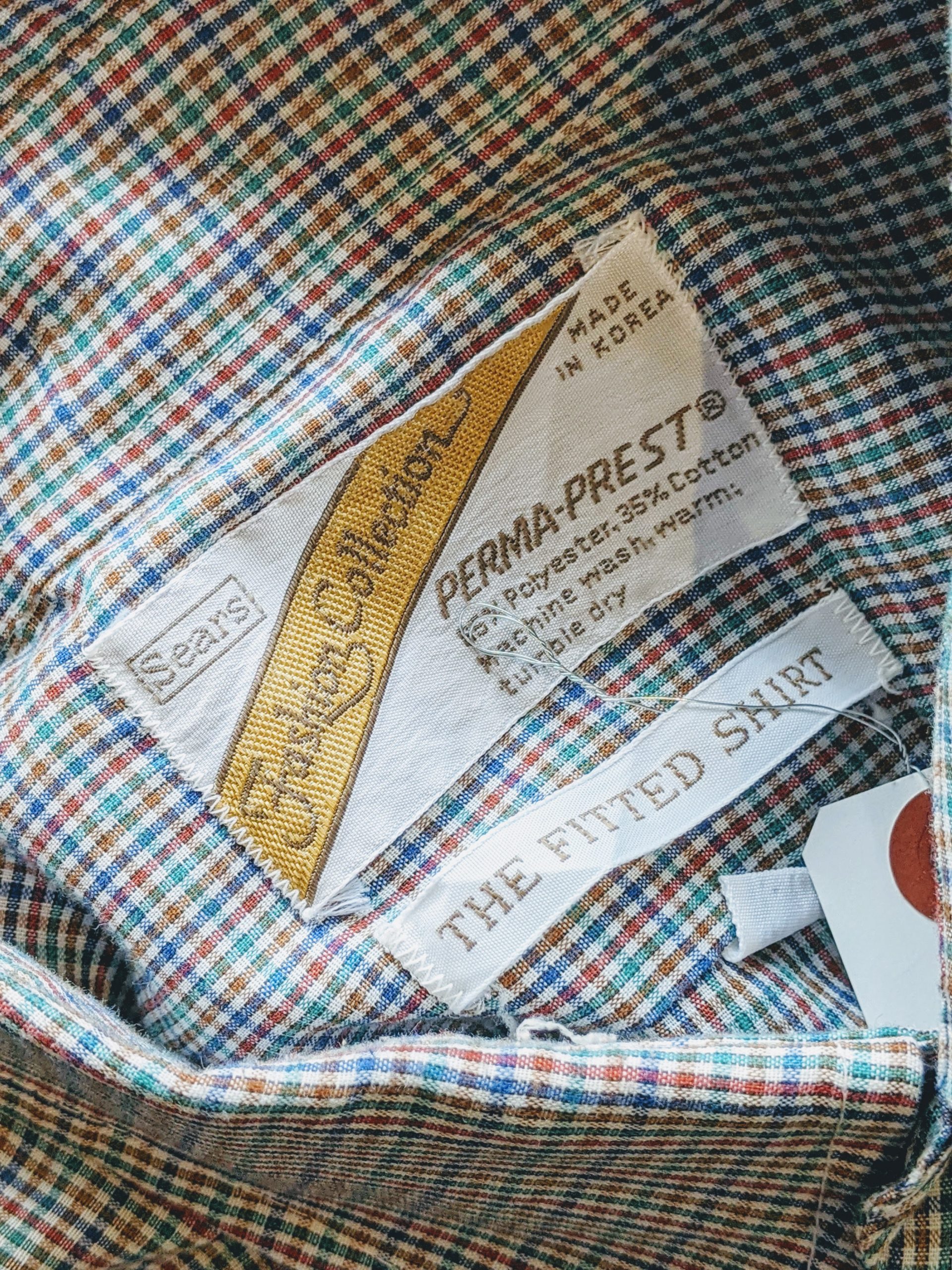 M*0様 sears 70s オンブレチェック　ネルシャツ　シアーズ sears 70s オンブレチェック ネルシャツ シアーズ 1970's 