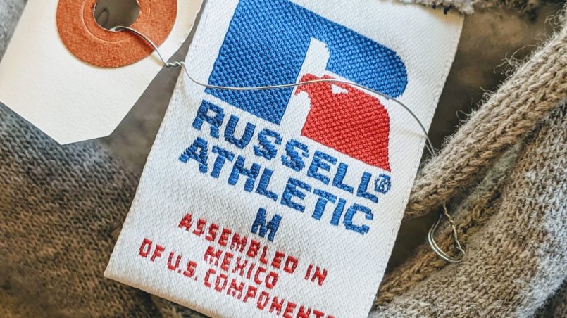 USA RUSSELL ATHLETIC PullOver College Print Sweat Hoodie – ataco