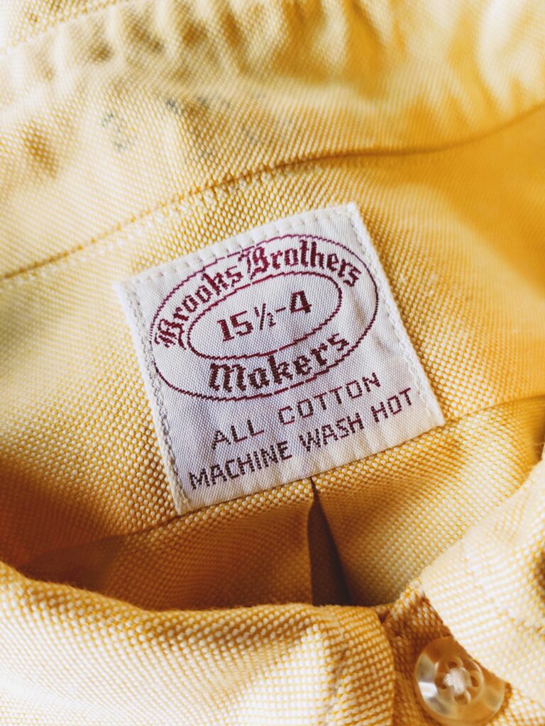 1960s-70s USA Brooks Brothers L/S Button-Down Shirt Mens-L – ataco garage  blog