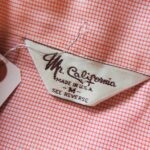 1960s USA Mr.California S/S Open Collar Gingham Check Shirt Mens-M
