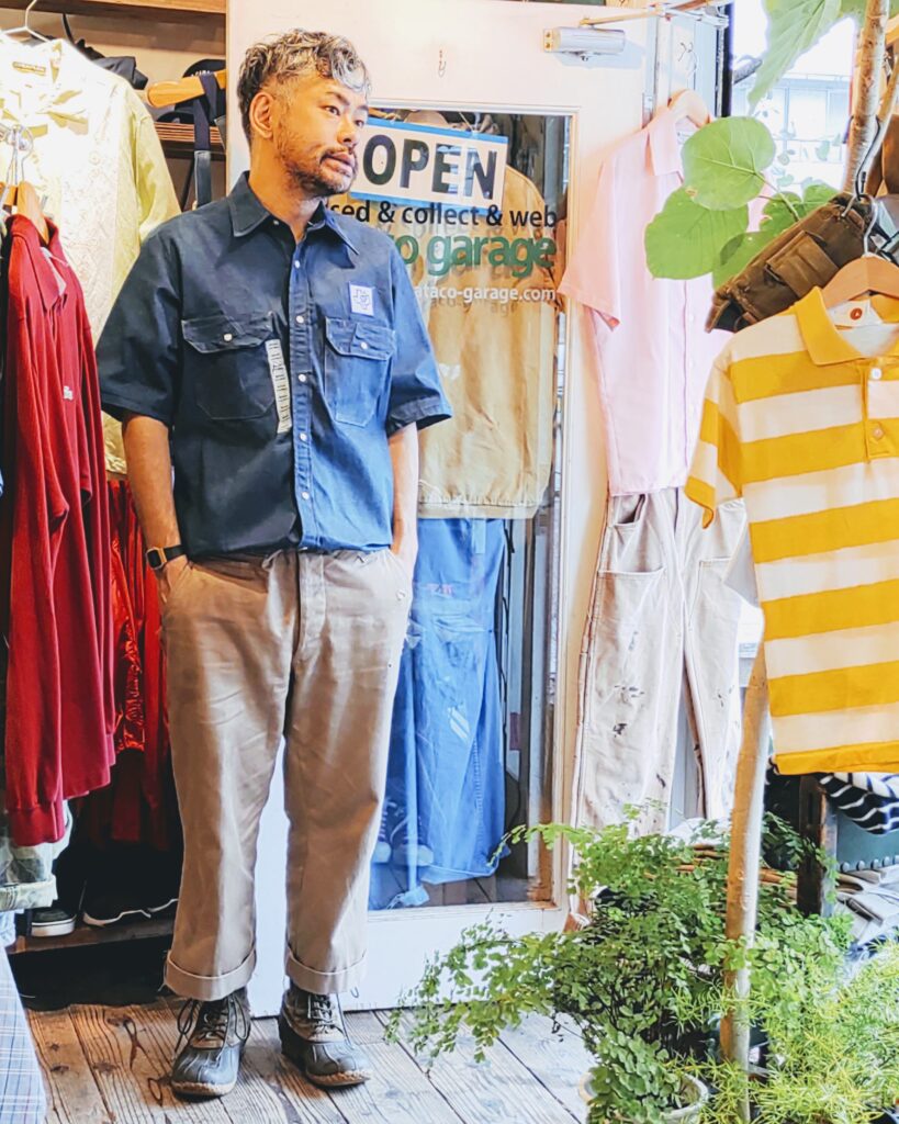 DeadStock 70s-80s USA BIGBEN S/S Denim Work Shirt Mens-M – ataco