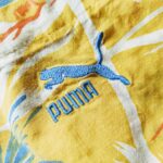 EURO PUMA S/S Hawaiian Shirt Shirt Yellow Mens-S
