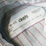 1970s-80s USA CiNTAS S/S Stripe Work Shirt Mens-M