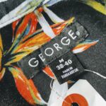 USA GEORGE S/S Rayon Hawaiian Shirt Black Mens-M