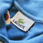 1990s- French Lacoste S/S Polo Shirt Blue Mens-S
