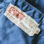 1960S-70S EURO Suspenders Work Pants Navy W37