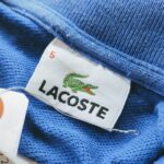 2021 SUMMER SALE & 90s French Lacoste L/S Polo Shirt Blue Mens-ML