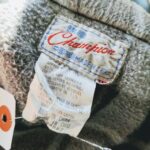 1960s-70s EURO L/S Plaid Heavy Flannel Shirt Gray Mens-XL