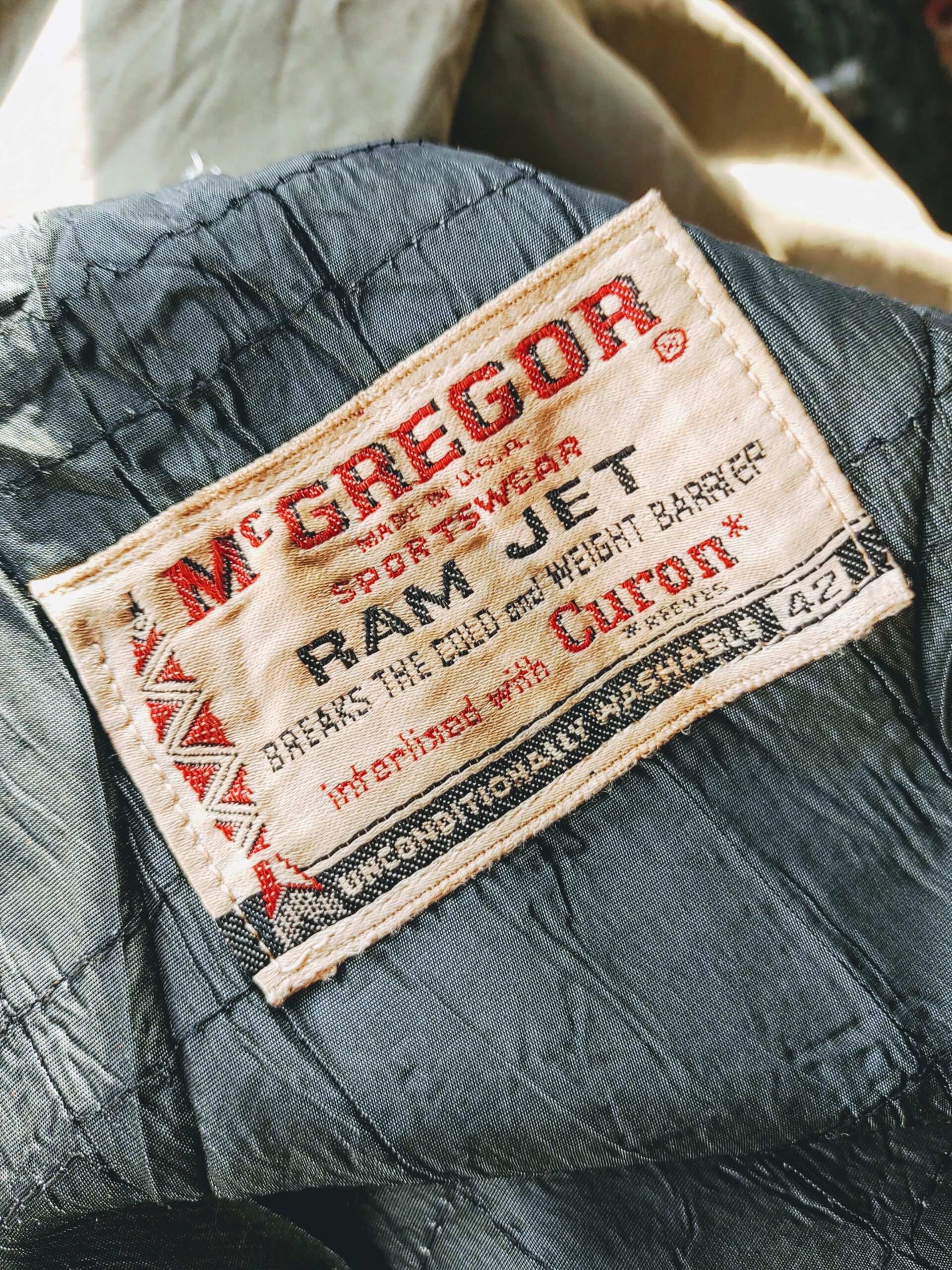 1960s McGREGOR RAM JET Jacket Khaki Mens-L – ataco garage blog