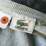 1980s-90s French LACOSTE Wool Knit Sweater Light-Blue Mens-L