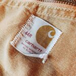 1960s-70s USA carhartt Quilting Liner Duck All in One Brown W44