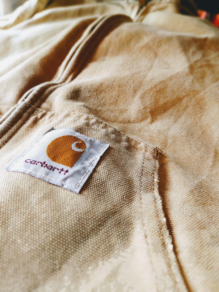 1980s-90s USA carhartt Duck Active Jacket Brown Mens-L – ataco