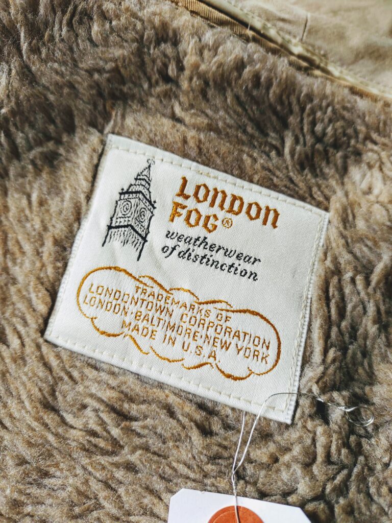 70s USA LONDON FOG ドリズラージャケットXLベージュss127