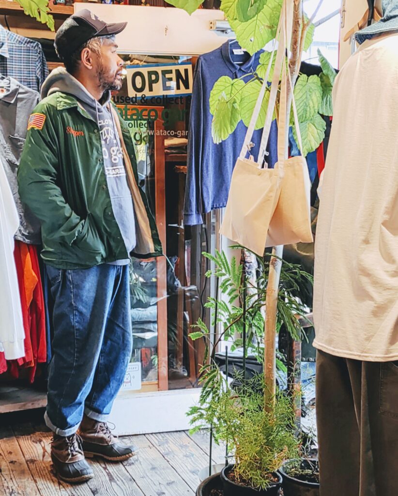 70S-80S USA KING LOUIE NYLON JACKET GREEN MENS-M | 古着屋ataco garage