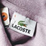 1990s French LACOSTE L/S Polo Shirt Purple Mens-ML