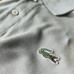 French LACOSTE S/S Polo Shirt Khaki Mens-L