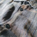 USA GEOFFREY BEENE S/S Linen Plaid Shirt Brown Mens-L