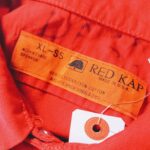 BigSize 1970s-80s USA RED KAP S/S Patch Work Shirt Red Mens-XL