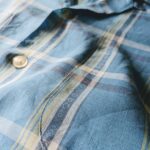 2022 Summer SALE & 1960s-70s USA L/S Open Collar Plaid Shirt Blue Mens-ML