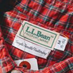 1980s USA LLBean L/S Plaid Shirt Red Mens-M