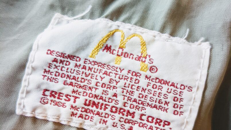1980s USA McDonald's Work Jacket Red Mens-L – ataco garage blog