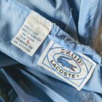 1970s-80s USA IZOD LACOSTE Nylon Jacket Light-Blue Mens-L