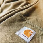 USA carhartt Zip-up Sweat Hoodie Khaki Mens-M