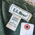 1980s-90s SCOTLAND L.L.Bean Wool Sweater Green Mens-L