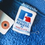 1980s-90s USA Russell Athletic Plain SweatShirt Blue Mens-M