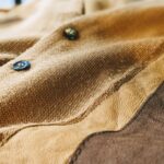 1970s-80s USA Suede Leather Cardigan Light-Brown Mens-L
