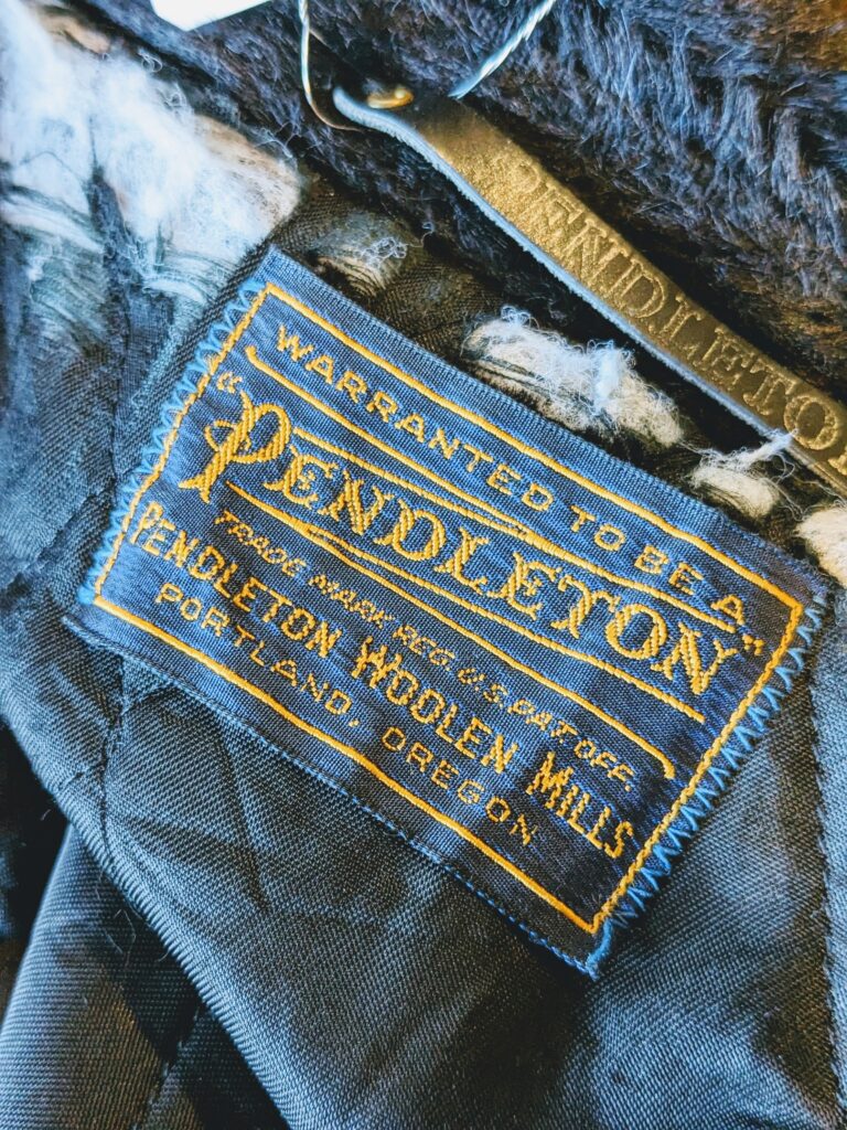 1960s-70s USA PENDLETON Plaid Wool Jacket Blue Mens-L – ataco