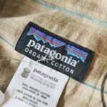 USA patagonia Organic Cotton L/S Plaid Shirt Beige Mens-S