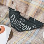 1960s-70s USA CLUBMAN L/S Light Flannel Plaid Shirt Beige Mens-L