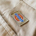 1980s-90s Dickies Talon Zip Work Short Pants Beige W33