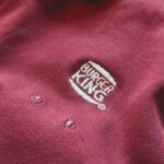 1980s-90s USA BURGER KING S/S Polo Shirt Bordeaux Mens-L & 2023 SUMMER SALE